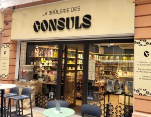 Intérieur de la boutique La Brûlerie des Consuls à Montauban